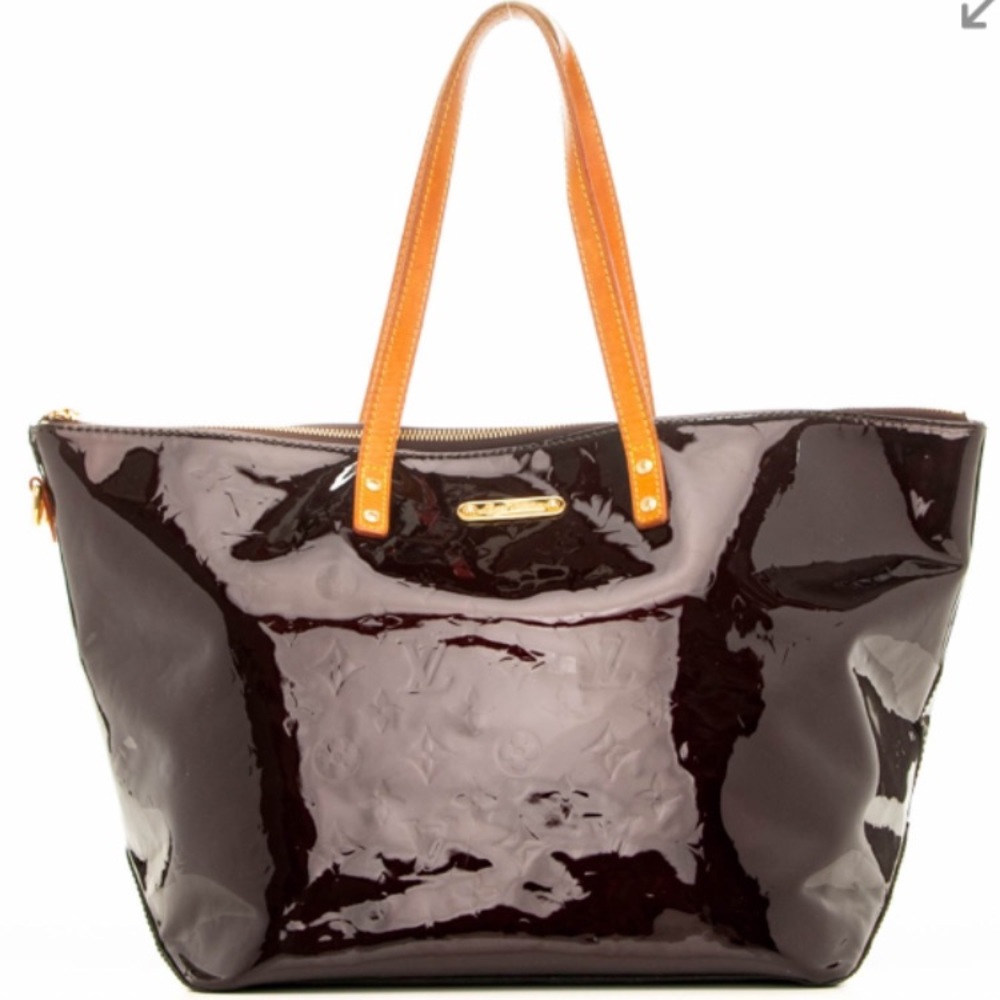 Louis Vuitton Vernis Bellevue GM Tote Amarante